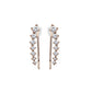 1 Paar Ohrklemmen KRISTALLBOGEN 19 x 3mm Set Ohrringe Ohrclip Ohrstecker Chirurgenstahl Silber Gold Roségold viele Farben
