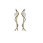 1 Paar Ohrklemmen WELLE 21 x 0,8mm Set Damen Ohrringe Ohrclip Ohrstecker Edelstahl Chirurgenstahl Silber Gold Roségold