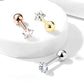 1 Knorpel Ohrstecker Zirkonia Clear 3/4mm Stern Cartilage Labret Piercing Tragus viele Farben Edelstahl Schraubverschluss Steg 6mm