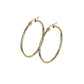 1 Paar Damen CREOLEN Ohrringe Ohrstecker Chirurgenstahl Gold 10 15 20 25 30 35 40 45 50 55 60 65 70 75 mm