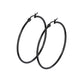 1 Paar Damen CREOLEN Ohrringe Ohrstecker Chirurgenstahl Schwarz 10 15 20 25 30 35 40 45 50 55 60 65 70 75 mm