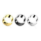 Ohrtunnel Silber Hand-Poliert Chirurgenstahl Ohrpiercing Ohrschmuck Plug Sattelverschluss 6-25mm