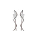 1 Paar Ohrklemmen WELLE 21 x 0,8mm Set Damen Ohrringe Ohrclip Ohrstecker Edelstahl Chirurgenstahl Silber Gold Roségold