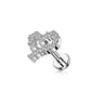 Knorpel Ohrstecker Herz Silber Gold Roségold Pavé Zirkonia Clear Piercings Chirurgenstahl Schraubverschluss Stab 6/8mm lang
