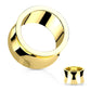 Ohrtunnel Silber Hand-Poliert Chirurgenstahl Ohrpiercing Ohrschmuck Plug Sattelverschluss 6-25mm