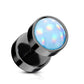 Fake Ohrplug leuchtender Stein Opal-Effekt Ohrpiercing Ohrschmuck Chirurgenstahl Schraubverschluss viele Farben 8mm