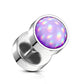 Fake Ohrplug leuchtender Stein Opal-Effekt Ohrpiercing Ohrschmuck Chirurgenstahl Schraubverschluss viele Farben 8mm