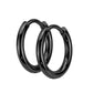 1 Paar Damen Creolen 2mm Breite 8/10mm Durchmesser Chirurgenstahl Ohrringe Ohrstecker viele Farben
