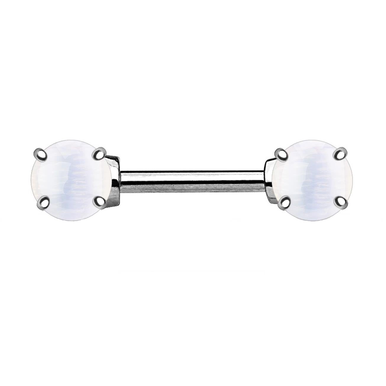 HALB-Edelsteine Amethyst OPALIT TIGERAUGE TÜRKIS Brustwarzenpiercing Intimpiercing Brustpiercing Edelstahl 1,6mm 14mm Stein 7mm