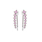 1 Paar Ohrklemmen KRISTALLBOGEN 19 x 3mm Set Ohrringe Ohrclip Ohrstecker Chirurgenstahl Silber Gold Roségold viele Farben