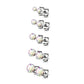 5 Paar Ohringe Runder Zirkonia 3mm 4mm 5mm 6mm 7mm Ohrringe Ohrstecker Chirurgenstahl Silber Gold Schwarz