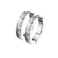 1 Paar Damen CREOLEN geschwungene Bögen Ohrringe Ohrstecker Chirurgenstahl Gold Silber Roségold 15mm