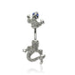 Bauchnabelpiercing 1,6mm 10mm Exotische Tiere Nabelpiercing Edelstahl Chirurgenstahl Bananabell Zirkonia Silber Gold Roségold