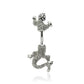 Bauchnabelpiercing 1,6mm 10mm Exotische Tiere Nabelpiercing Edelstahl Chirurgenstahl Bananabell Zirkonia Silber Gold Roségold
