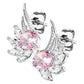 1 Paar ZIRKONIA ENGELS-FLÜGEL Ohringe Ohrringe Schmuck Ohrstecker Chirurgenstahl Silber Gold Roségold Multicolor