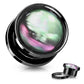Ohrplug Bunt Schwarz Ohrpiercing Chirurgenstahl Ohrschmuck Tunnel 6-16mm Schraubverschluss
