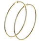 1 Paar Damen CREOLEN Ohrringe Ohrstecker Chirurgenstahl Gold 10 15 20 25 30 35 40 45 50 55 60 65 70 75 mm
