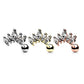1 Knorpel Ohrstecker Fünfach Zirkonia Clear Cartilage Labret Piercings Tragus Silber Gold Roségold Edelstahl Schraubverschluss