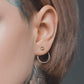 1 Paar Damen e Ring Ohrringe Ohrstecker Chirurgenstahl Multicolor