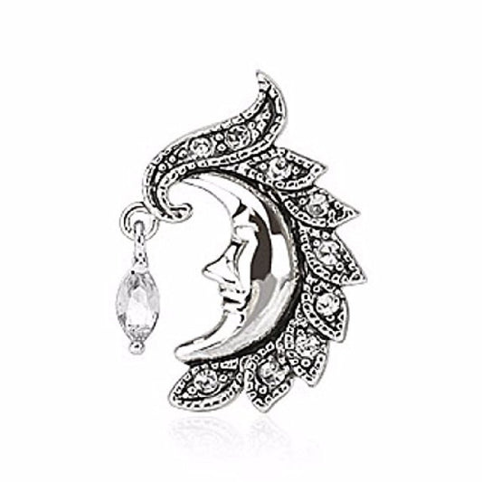Bauchnabelpiercing MOND-Gesicht Zirkonia Anhänger 1,6mm 10mm Nabelpiercing Edelstahl Chirurgenstahl Bananabell Clear Pink Aqua