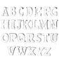 1 Paar Ohrstecker ALPHABET INITIALEN e Ohrringe Schmuck Set Edelstahl Silber Roségold