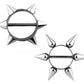 STACHEL-Ring Brustwarzenpiercing Intimpiercing Brustpiercing Nippelpiercing Edelstahl Silber 1,6mm 16mm