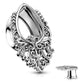 Ohrtunnel Filigraner Vintage Tropfen Silber Gold Ohrpiercing Chirurgenstahl Ohrschmuck Plug 8-16mm Sattelverschluss