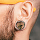 Ohrtunnel Goldener Elefant Silber 10-25mm Ohrpiercing Edelstahl Ohrschmuck Screw Fit Flesh Plug Schraubverschluss