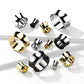 Ohrtunnel Silber Hand-Poliert Chirurgenstahl Ohrpiercing Ohrschmuck Plug Sattelverschluss 6-25mm
