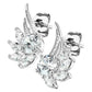 1 Paar ZIRKONIA ENGELS-FLÜGEL Ohringe Ohrringe Schmuck Ohrstecker Chirurgenstahl Silber Gold Roségold Multicolor