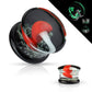 Ohrplug Glow in The Dark Sparkles Ohrpiercing Ohrschmuck Pyrex Glas Tunnel Sattelverschluss 6-16mm
