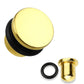 Ohrplug Flat TOP Ohrpiercing Ohrschmuck Chirurgenstahl Tunnel Sattelverschluss Single Flair Schwarz Gold Regenbogen 1,6-8mm