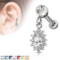 1 Knorpel Ohrstecker Zirkonia Tropfen Anhänger Cartilage Labret Piercings Tragus viele Farben Edelstahl Schraubverschluss