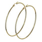 1 Paar Damen CREOLEN Ohrringe Ohrstecker Chirurgenstahl Gold 10 15 20 25 30 35 40 45 50 55 60 65 70 75 mm