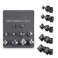 5 Paar Ohringe Eckiger Zirkonia 3mm 4mm 5mm 6mm 7mm Ohrringe Ohrstecker Chirurgenstahl Silber Gold Schwarz