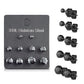 5 Paar Ohringe Runder Zirkonia 3mm 4mm 5mm 6mm 7mm Ohrringe Ohrstecker Chirurgenstahl Silber Gold Schwarz
