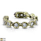 Ohrklemme ZIRKONIA REIHE clear Ohrringe Ohrclip Fake-Piercing Messing Silber Gold