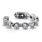 Ohrklemme ZIRKONIA REIHE clear Ohrringe Ohrclip Fake-Piercing Messing Silber Gold