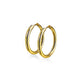 Damen 1 Paar Creolen Ohrringe Set Chirurgenstahl Klickverschluss Seamless Line blau schwarz silber regenbogen gold 10mm -20mm Länge