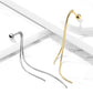 1 Knorpel Ohrstecker Doppel-Kette Anhänger Cartilage Labret Piercings Tragus Gold Silber Edelstahl Schraubverschluss