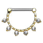 beyoutifulthings Bogen FILIGRAN Brustwarzenpiercing Intimpiercing Brustpiercing ZIRKONIA Opal Edelstahl Gold Silber ROSÈ 1,6mm 12mm KLICKVERSCHLUSS