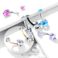 Bauchnabelpiercing Glitzernde Herzen Nabelpiercing Chirurgenstahl Bananabell viele Farben Stab 1,6/10mm