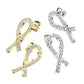 1 Paar Damen Ohrstecker Zirkonia Schleife Clear Chirurgenstahl Ohrringe Ohrhänger Silber Gold