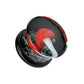 Ohrplug Glow in The Dark Sparkles Ohrpiercing Ohrschmuck Pyrex Glas Tunnel Sattelverschluss 6-16mm