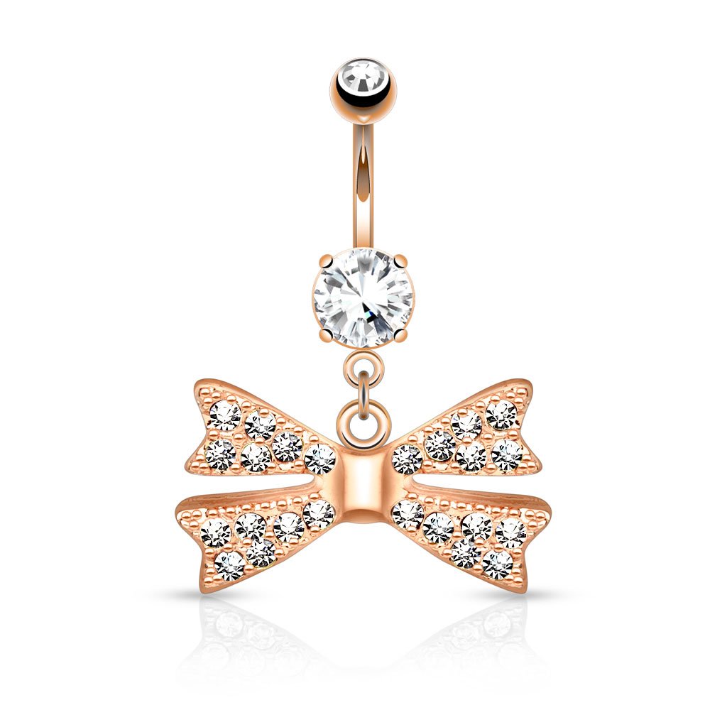 Bauchnabelpiercing Anhänger GLTIZERNDES Kreuz Set 1,6mm 10mm Nabelpiercing Edelstahl Chirurgenstahl Bananabell Zirkonia Clear