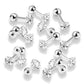 1 Knorpel Ohrstecker Zirkonia Clear 3/4mm Quadrat Cartilage Labret Piercing Tragus viele Farben Edelstahl Schraubverschluss Steg 6/1,2mm