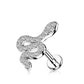 Knorpel Ohrstecker Schlange Silber Gold Schwarz Pavé Zirkonia Clear Piercings Chirurgenstahl Schraubverschluss Stab 6/8mm lang