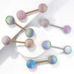 Brustwarzenpiercing HOLOGRAFISCHE Drachen-Haut Brustpiercing Nippelpiercing Chirurgenstahl Multicolor Stab 1,6/14mm