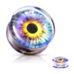 Ohrplug Lila Auge Clear Acryl Ohrpiercing Ohrschmuck Tunnel Sattelverschluss 8-25mm