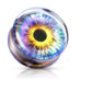 Ohrplug Lila Auge Clear Acryl Ohrpiercing Ohrschmuck Tunnel Sattelverschluss 8-25mm
